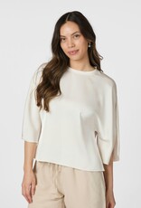 Blouse Heavy Sateen 'Liora' - Pearl - Neo Noir