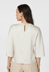 Blouse Heavy Sateen 'Liora' - Pearl - Neo Noir