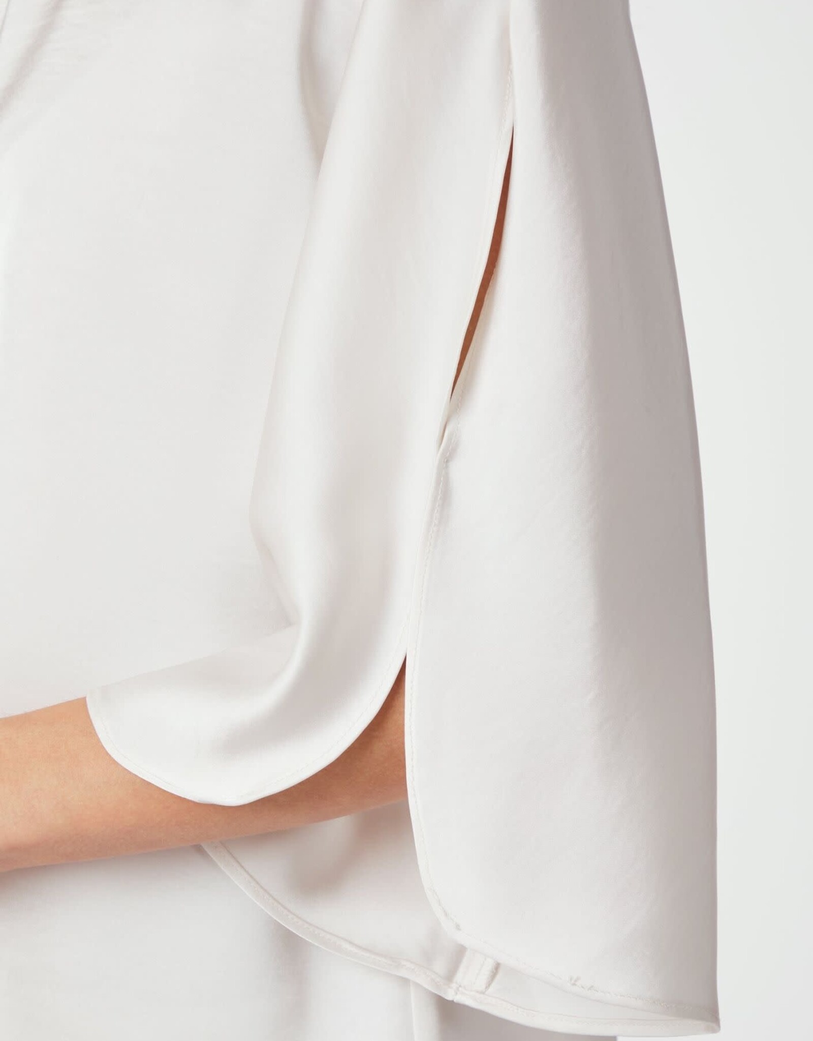 Blouse Heavy Sateen 'Liora' - Pearl - Neo Noir