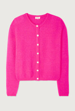 American Vintage Cardigan 'Vitow' - Rose Fluo Chine - Vito19E  - American Vintage