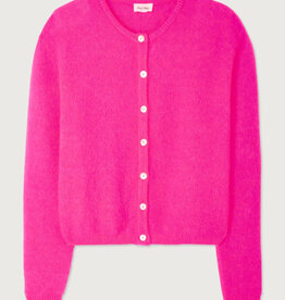 American Vintage Cardigan 'Vitow' - Rose Fluo Chine - Vito19E  - American Vintage