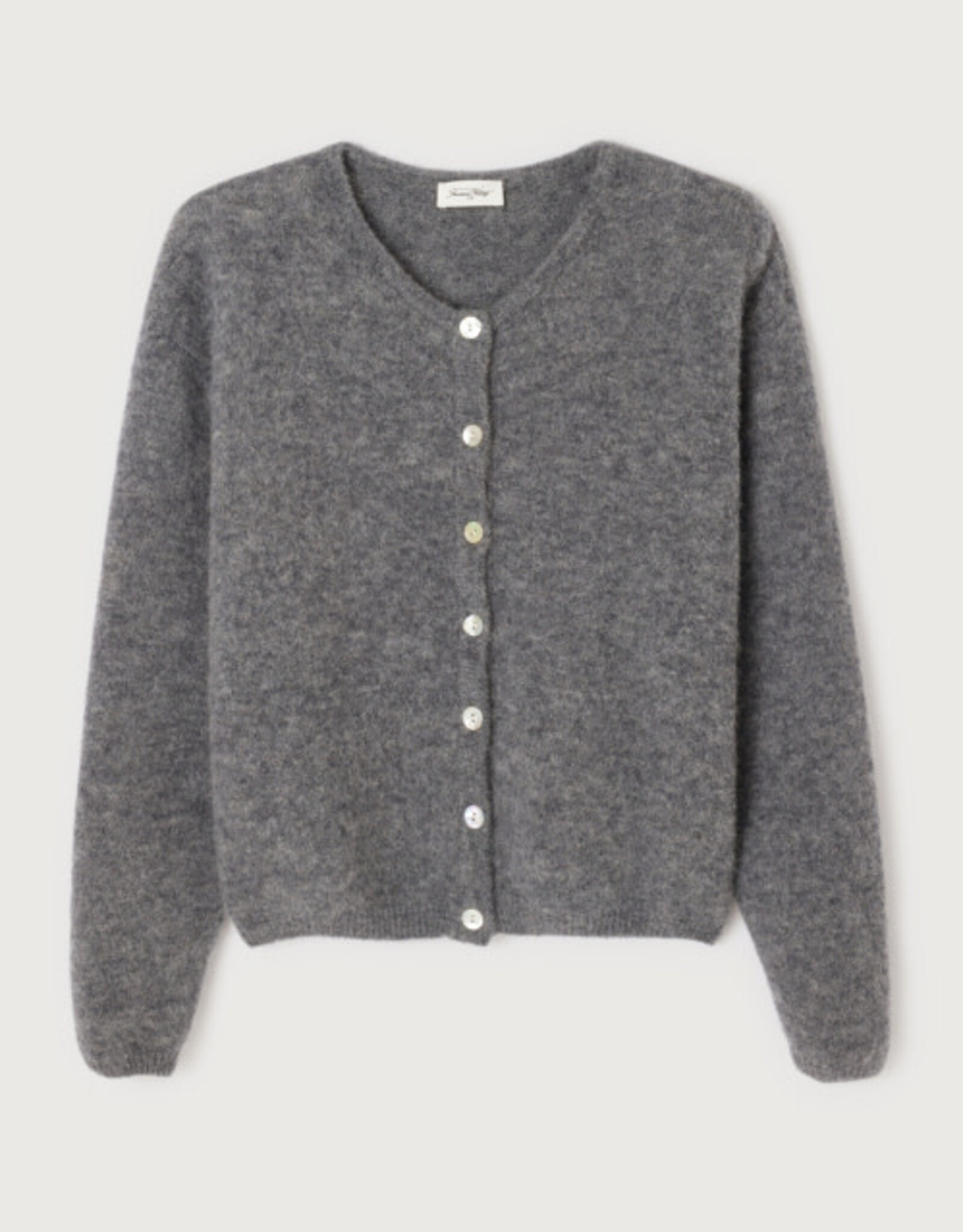 American Vintage Cardigan 'Vitow' - Acier Chine - Vito19E  - American Vintage