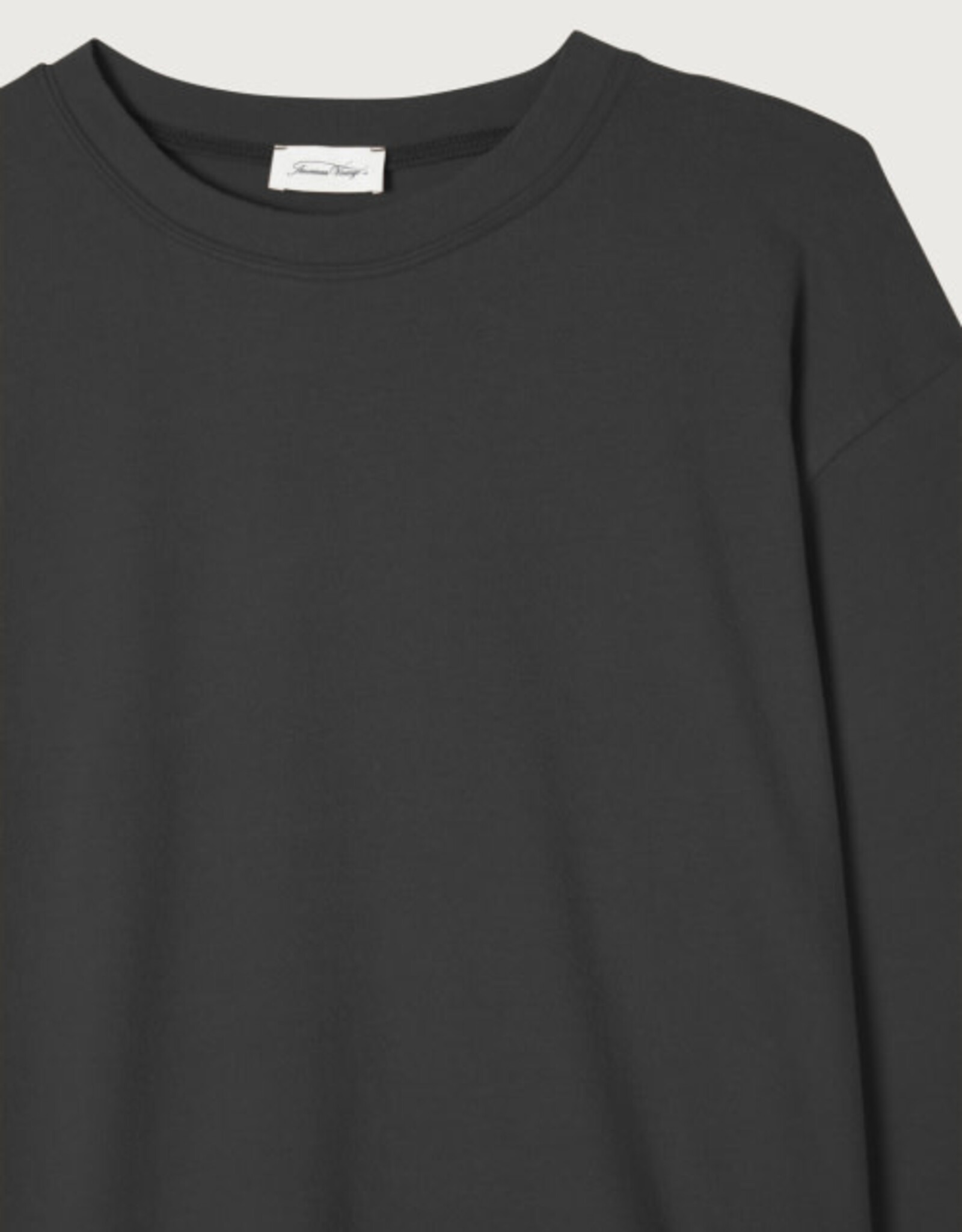 American Vintage T- Shirt Lange Mouw 'Ypawood' - Carbone Chine - YPA02B -  American Vintage