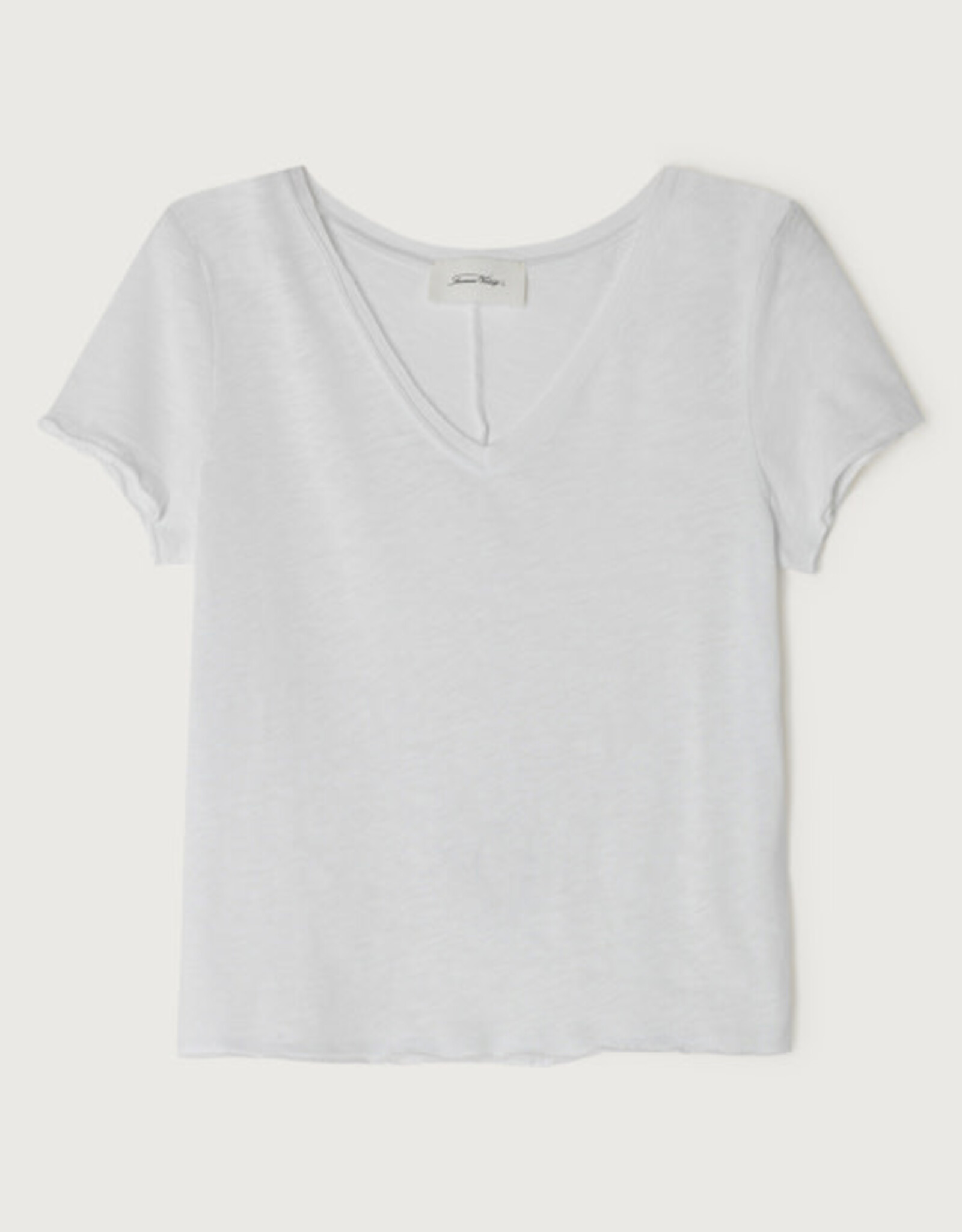 American Vintage T-Shirt V-Hals 'Sonoma' - White - Son33H - American Vintage