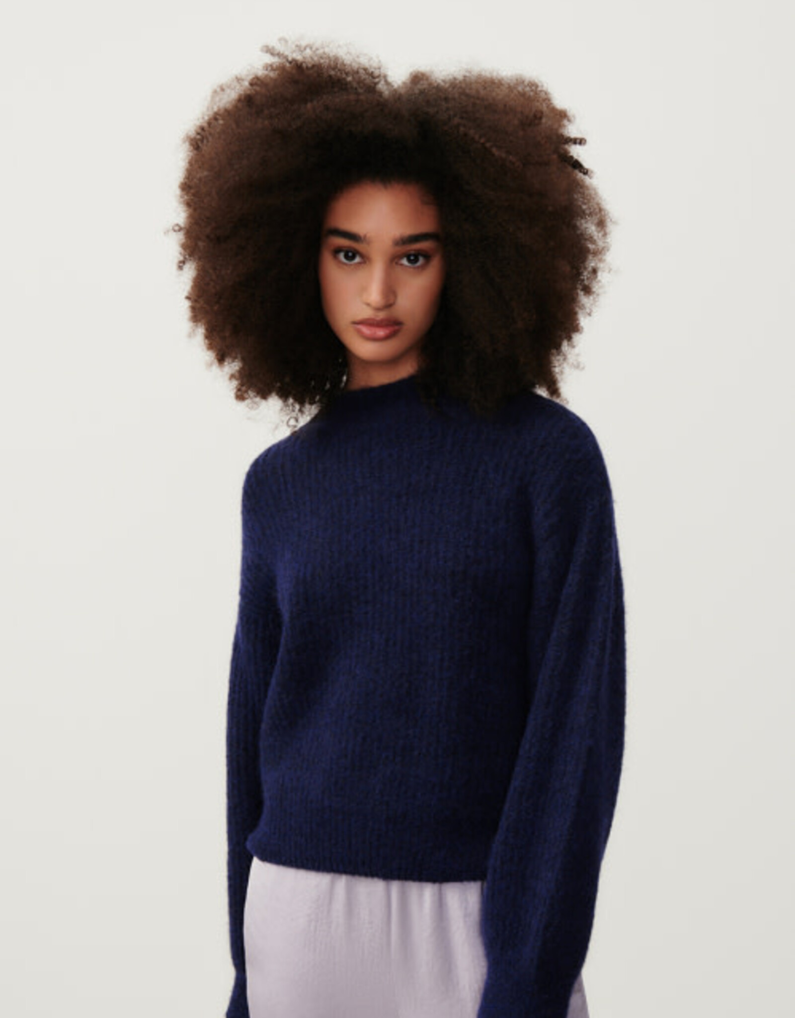 American Vintage Pull 'East' - Navy Chine - East18Q  - American Vintage