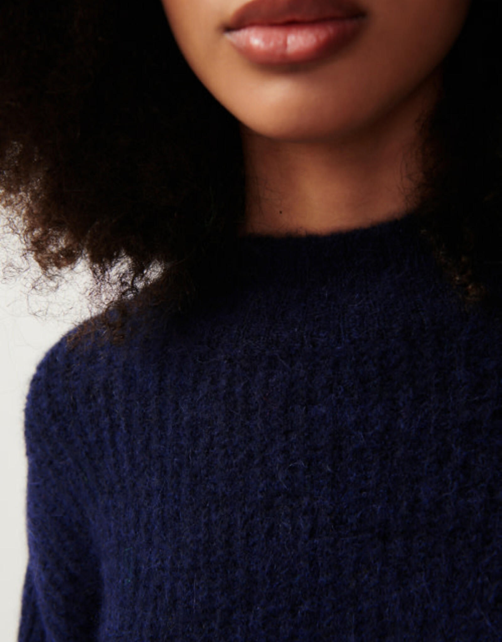 American Vintage Pull 'East' - Navy Chine - East18Q  - American Vintage