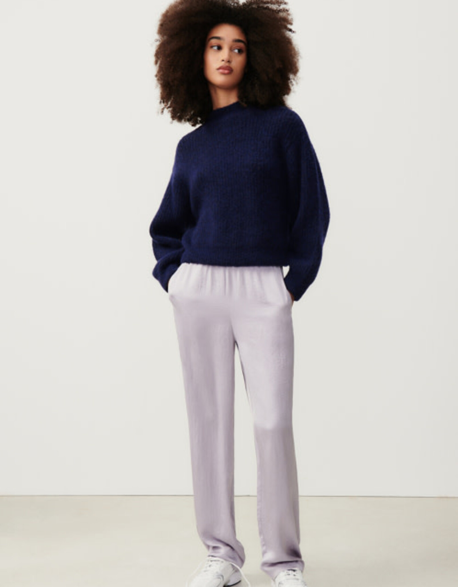 American Vintage Pull 'East' - Navy Chine - East18Q  - American Vintage
