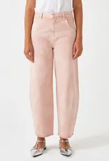 Seventy +Mochi Jeans High Rise Barrel 'Bo' - Cloud Peony Pink - Seventy + Mochi