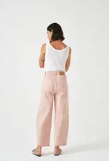 Seventy +Mochi Jeans High Rise Barrel 'Bo' - Cloud Peony Pink - Seventy + Mochi