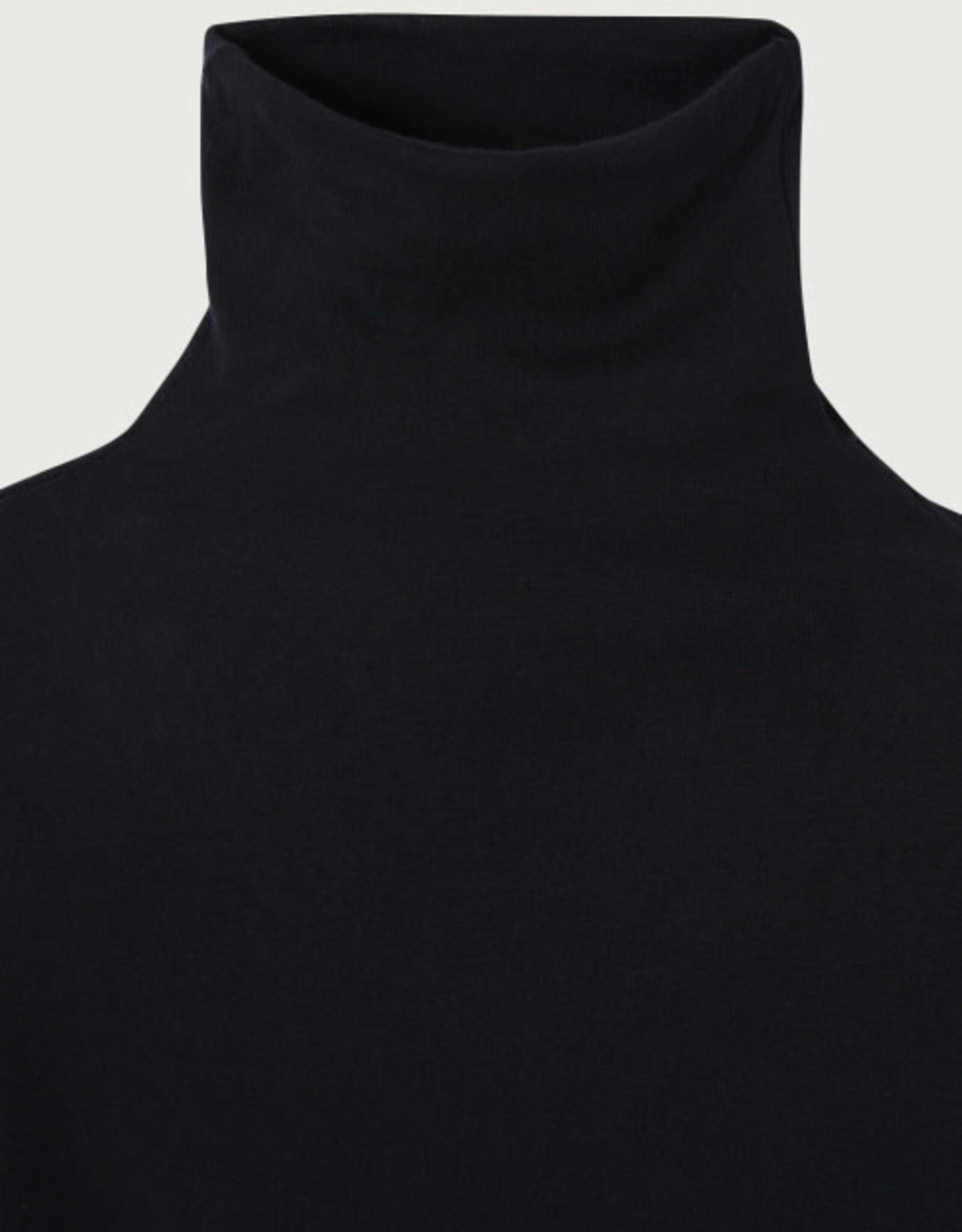 American Vintage Top Met Rolkraag 'Massachusetts - Mas08 - Black - American Vintage