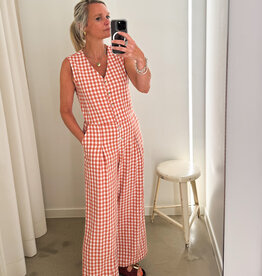 The Golden House C'Laure Jumpsuit 'Stien' - Brique Vichy