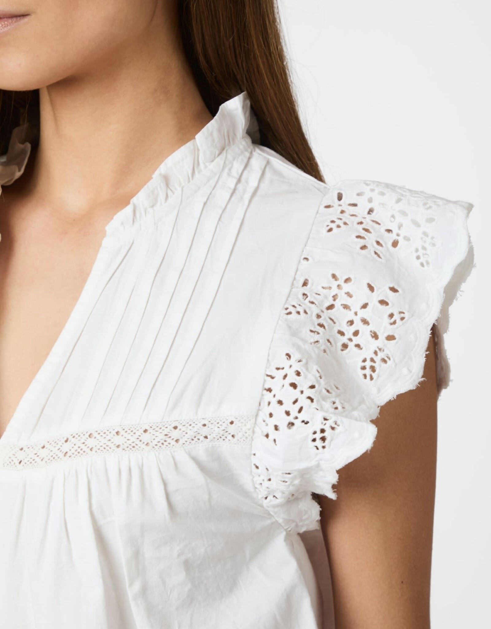 Blouse 'Kyoti' - White - Neo Noir
