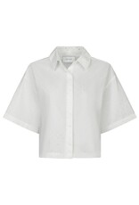 Blouse Poplin Stone 'Jasie' - White - Neo Noir
