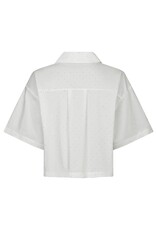 Blouse Poplin Stone 'Jasie' - White - Neo Noir