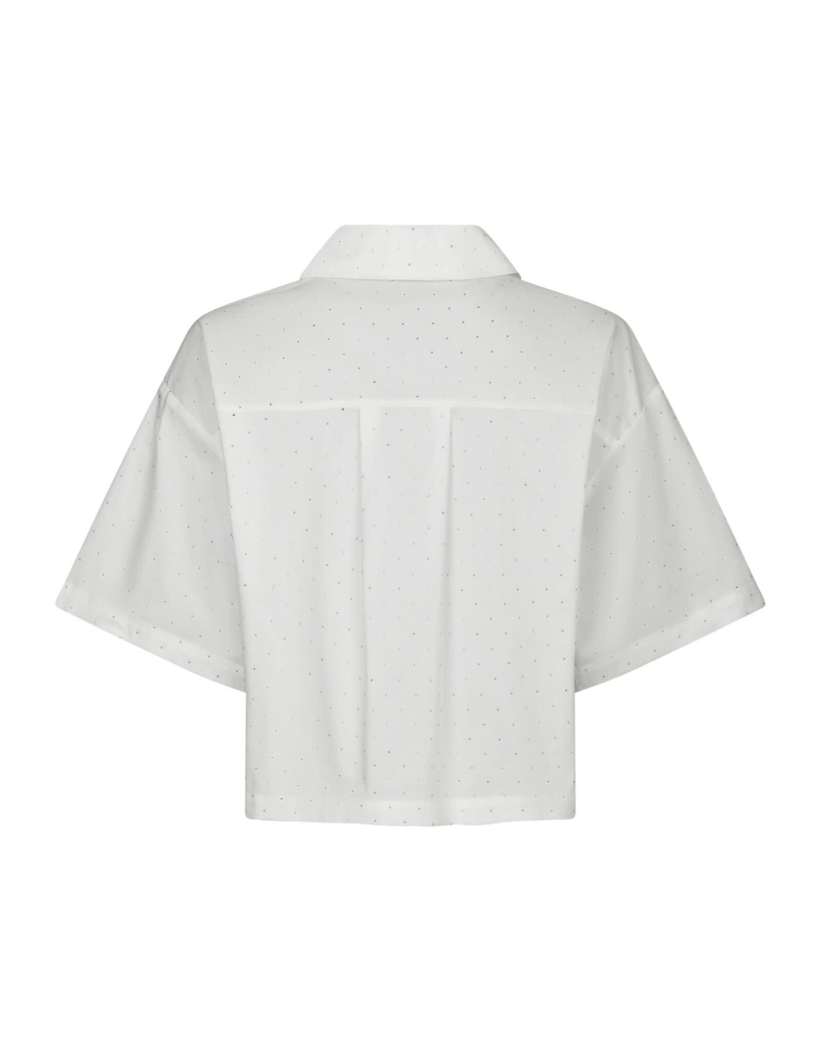 Blouse Poplin Stone 'Jasie' - White - Neo Noir