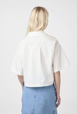 Blouse Poplin Stone 'Jasie' - White - Neo Noir