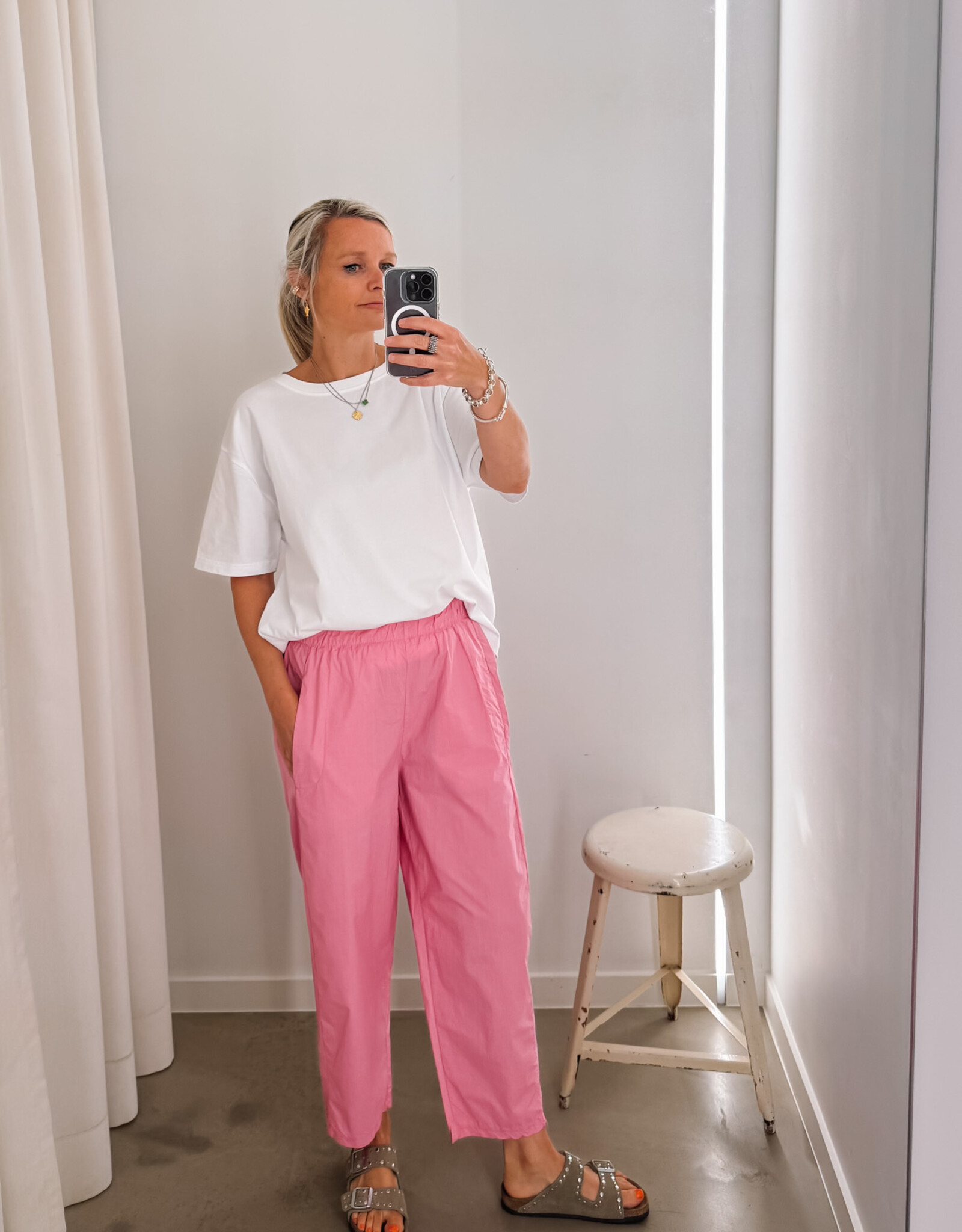 The Golden House Joh Broek Toile 'Magic' - Fuchsia - TU