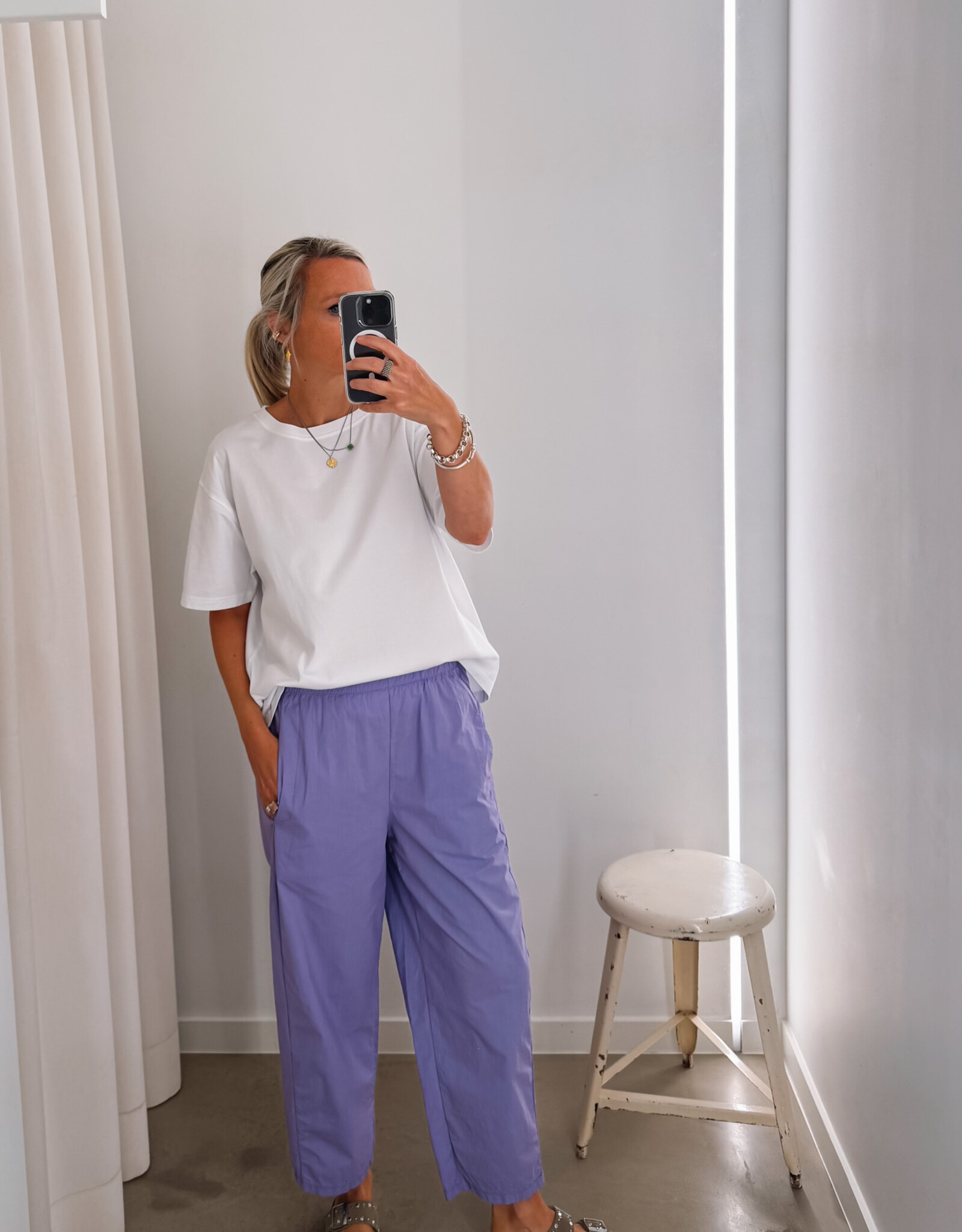 The Golden House Joh Broek Toile 'Magic' - Purple - TU