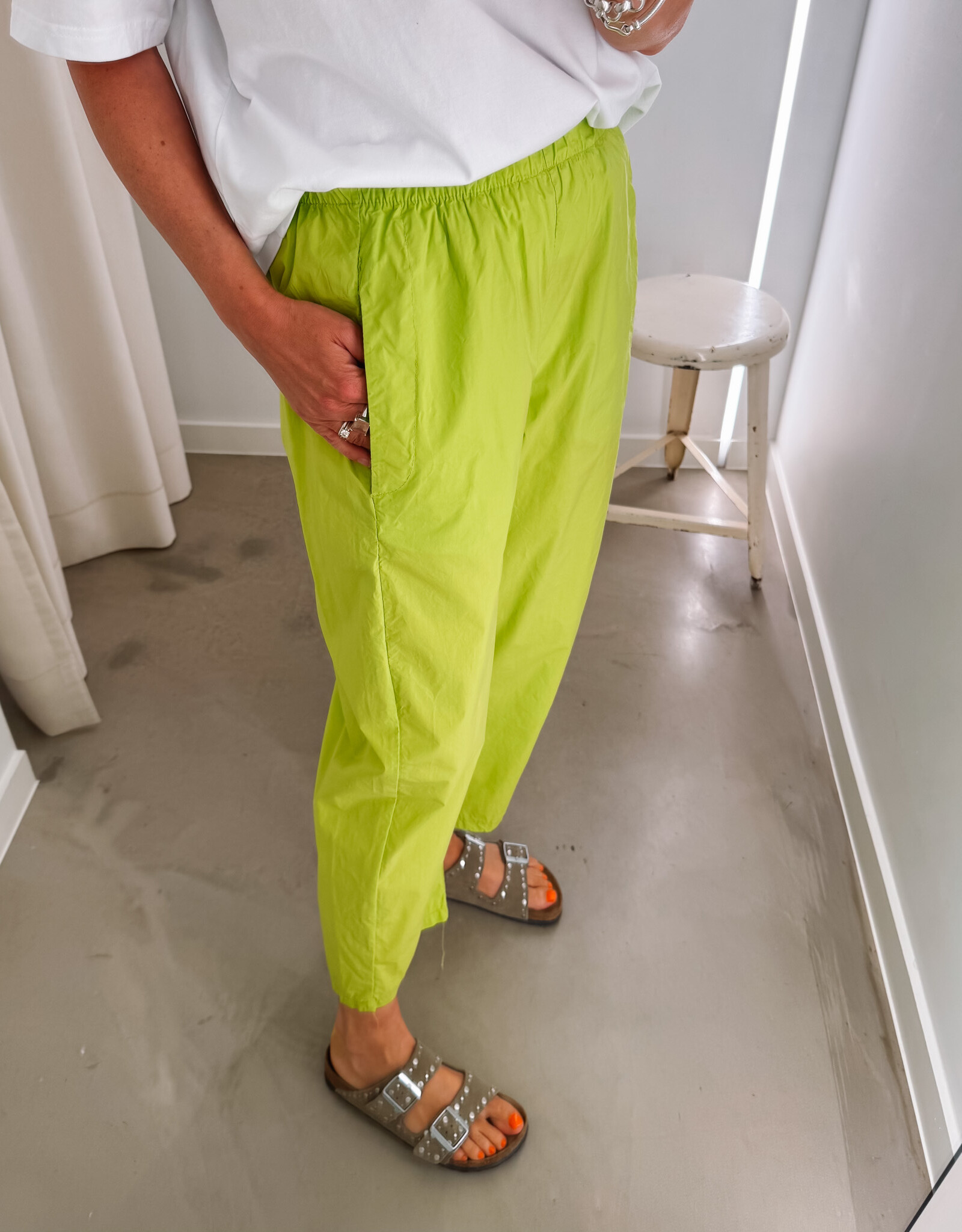 The Golden House Joh Broek Toile 'Magic' - Fluo Green - TU