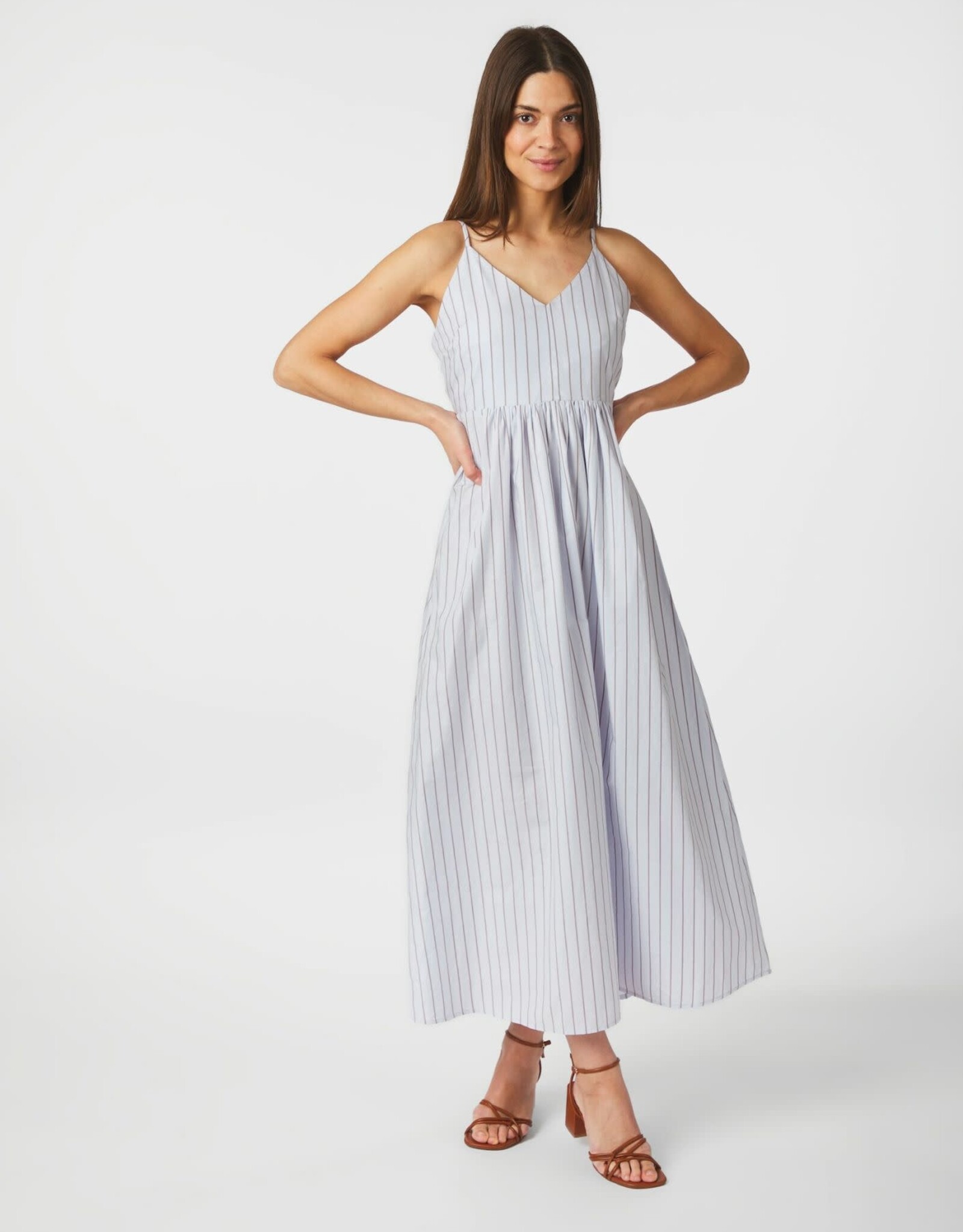 Jurk Stripe 'Savani' - Light Blue -  Neo Noir