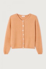 American Vintage Cardigan 'Vitow' - Noisette Chine - Vito19E  - American Vintage