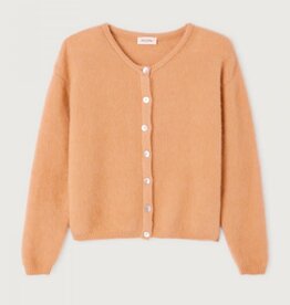 American Vintage Cardigan 'Vitow' - Noisette Chine - Vito19E  - American Vintage