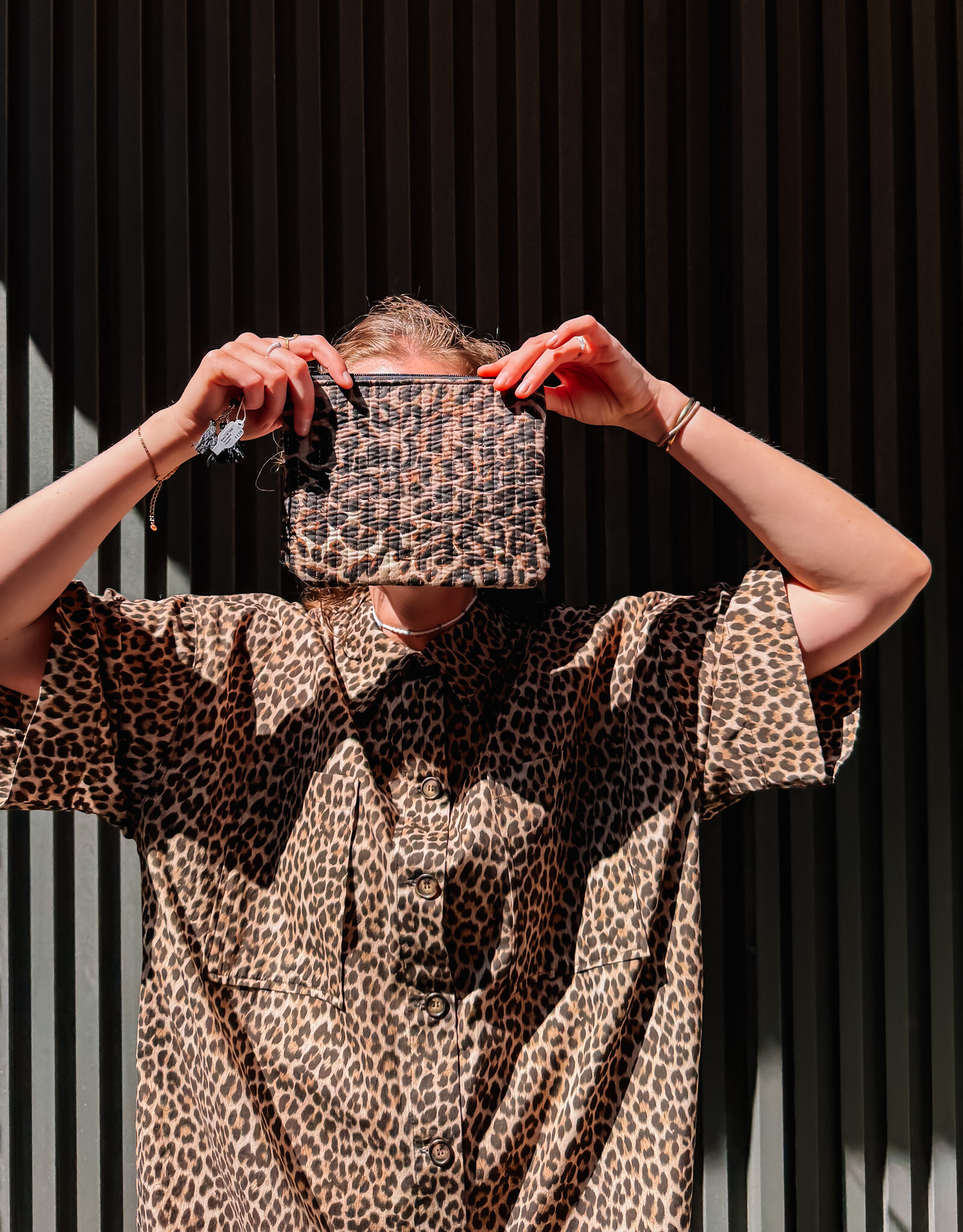 The Golden House Miss Make-up Tasje 'Constance' - Leopard