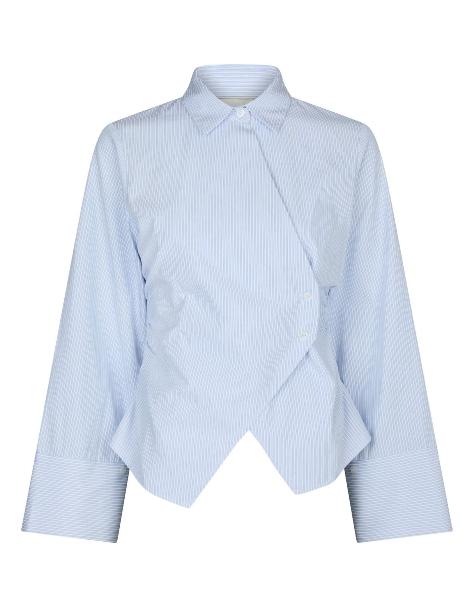 Blouse  'Fenli' - Light Blue Stripe - Neo Noir