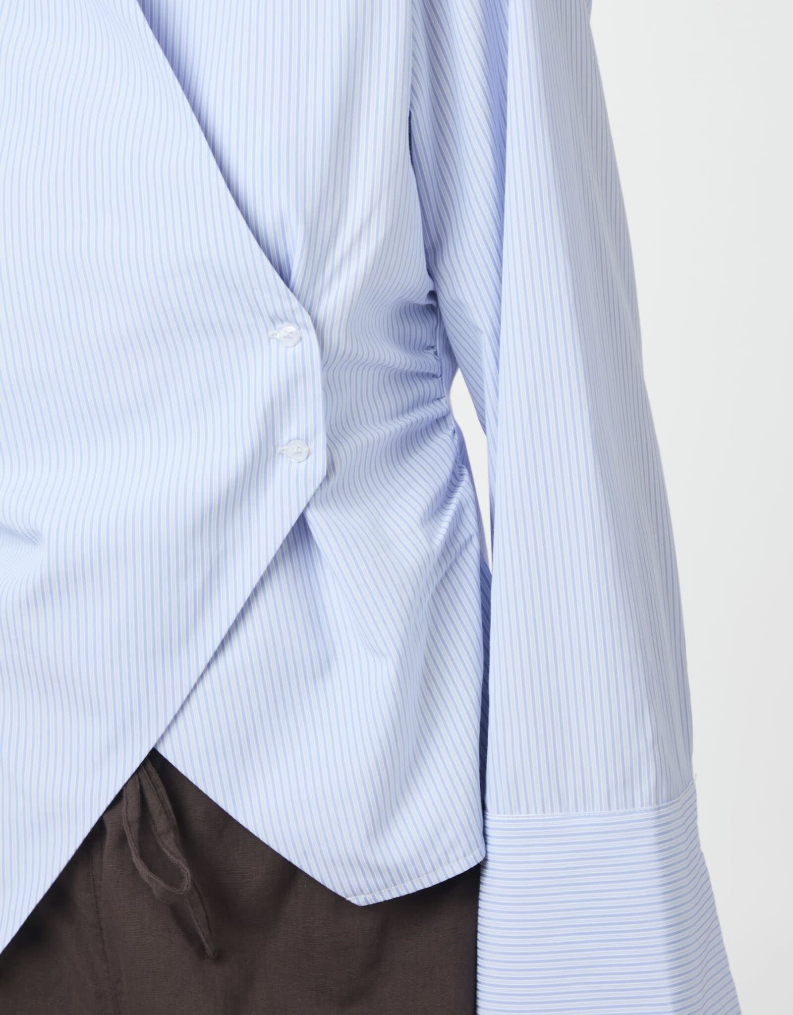 Blouse  'Fenli' - Light Blue Stripe - Neo Noir