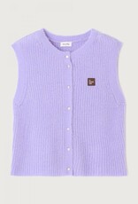 American Vintage Cardigan 'East' - Lavande Pastel Chine - East19MC - American Vintage