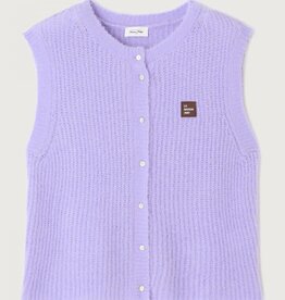 American Vintage Cardigan 'East' - Lavande Pastel Chine - East19MC - American Vintage