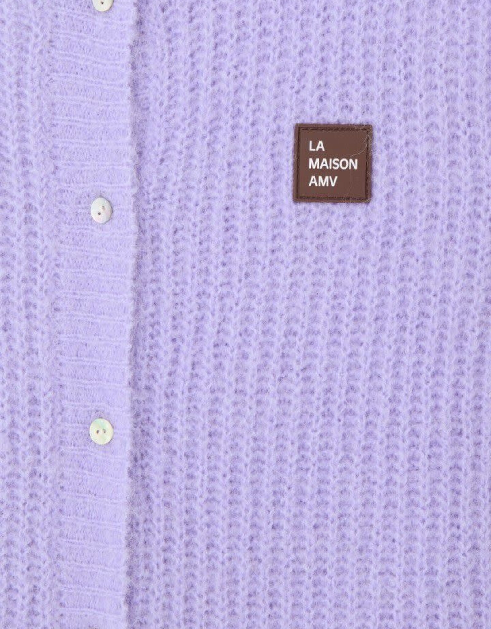 American Vintage Cardigan 'East' - Lavande Pastel Chine - East19MC - American Vintage