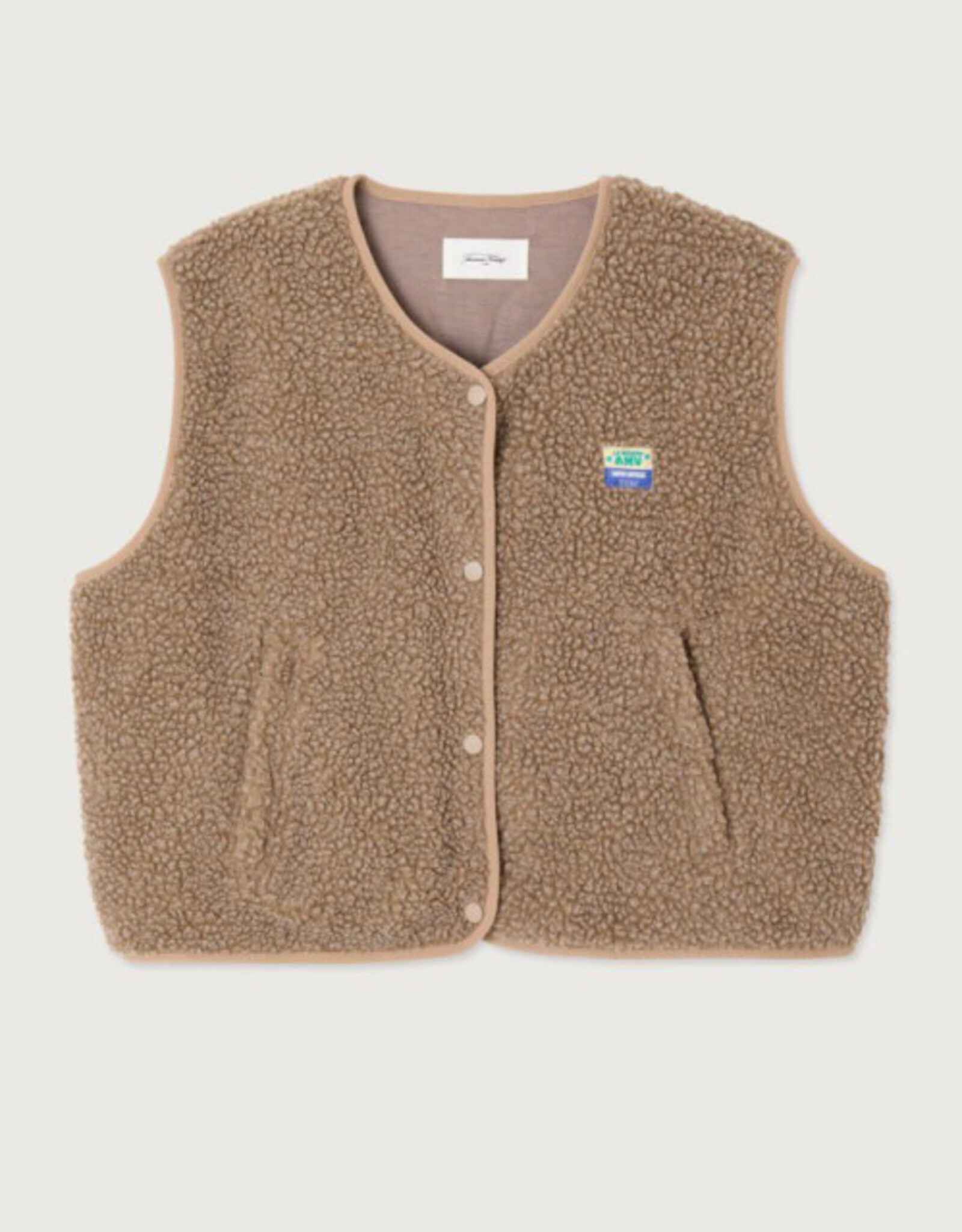 American Vintage Mouwloos Vestje 'Hoktown' - Muscade Chine  - Hok16B -  American Vintage