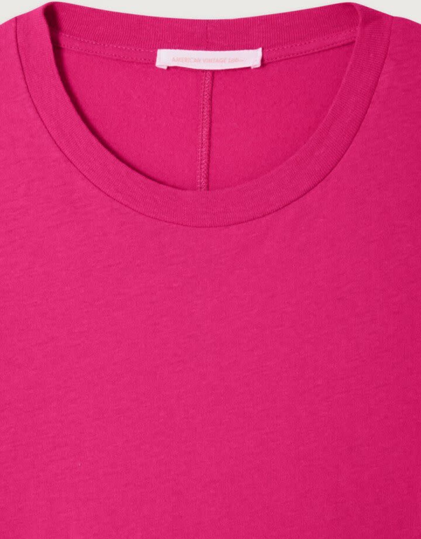 American Vintage T-Shirt 'Gamipy' Lange Mouw - Pitaya - Gami28 - American Vintage