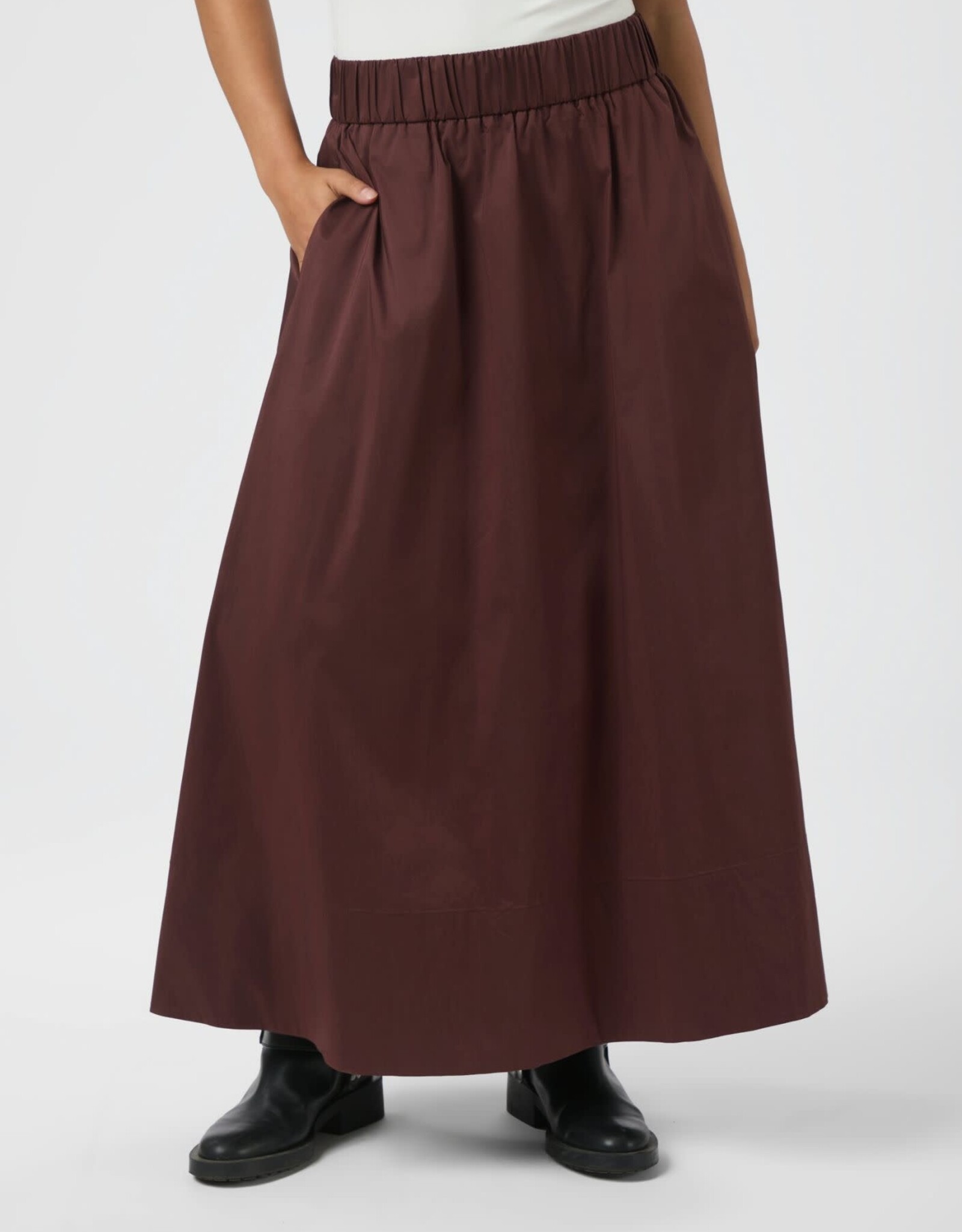 Rok Long 'Yara' - Burgundy - Neo Noir