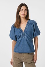 Blouse Denim 'Irina' - Blue - Neo Noir