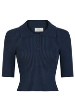 Polo Knit 'Balidira' - Navy - Neo Noir