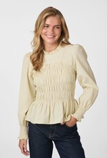 Blouse Stripe Crepe 'Possa' - Light Yellow - Neo Noir