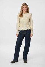 Blouse Stripe Crepe 'Possa' - Light Yellow - Neo Noir