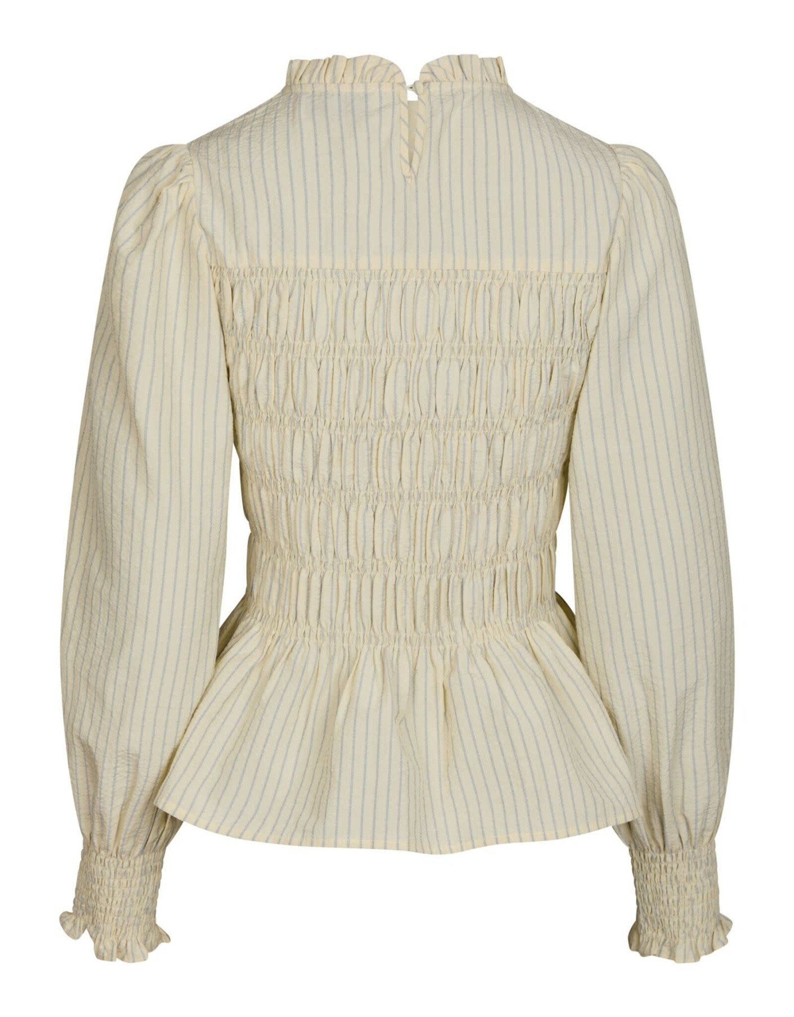 Blouse Stripe Crepe 'Possa' - Light Yellow - Neo Noir