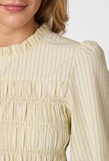 Blouse Stripe Crepe 'Possa' - Light Yellow - Neo Noir