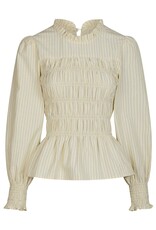 Blouse Stripe Crepe 'Possa' - Light Yellow - Neo Noir