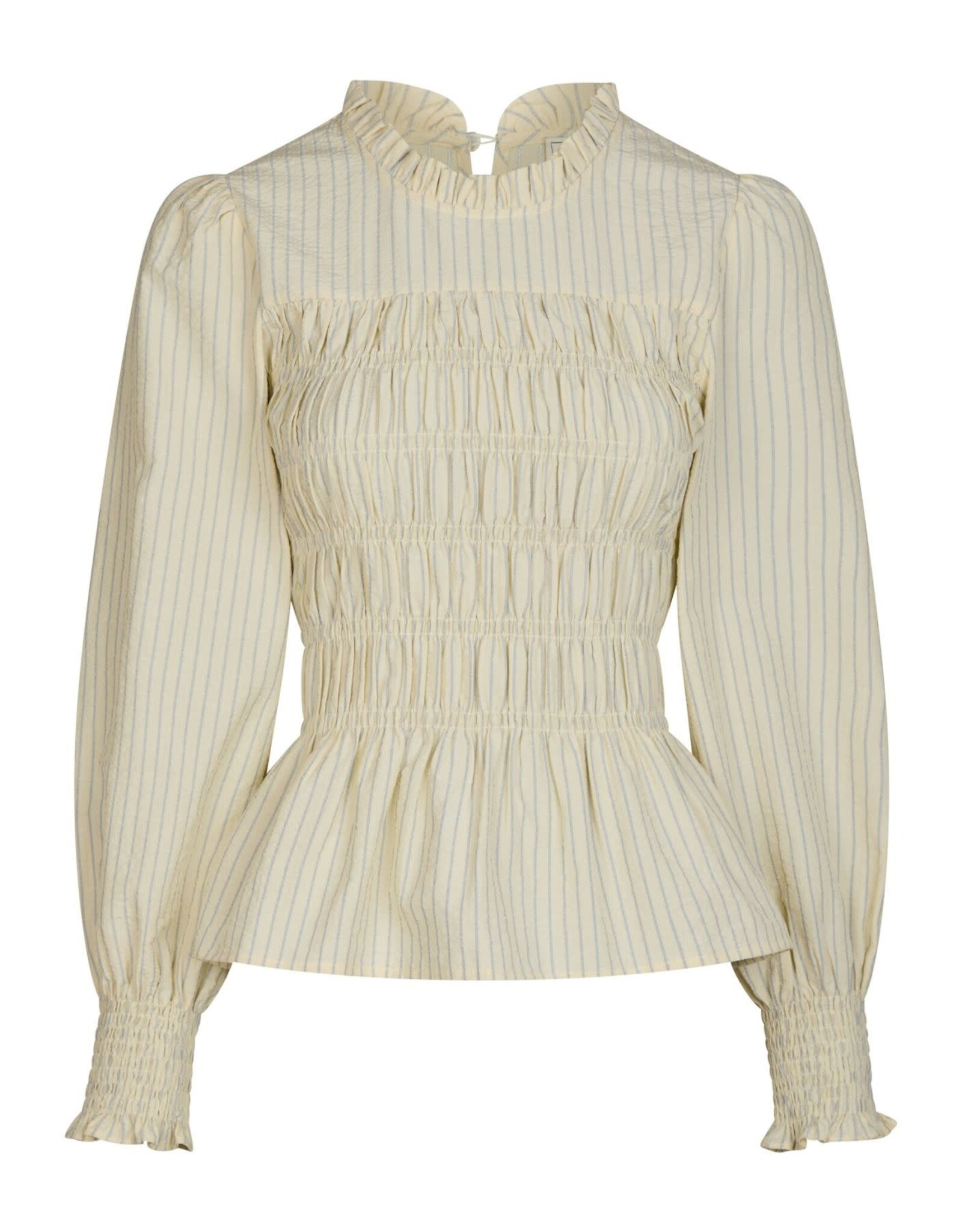 Blouse Stripe Crepe 'Possa' - Light Yellow - Neo Noir