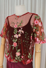 A view Blouse 'Fuchsia' - Bordeaux /Rose - A View