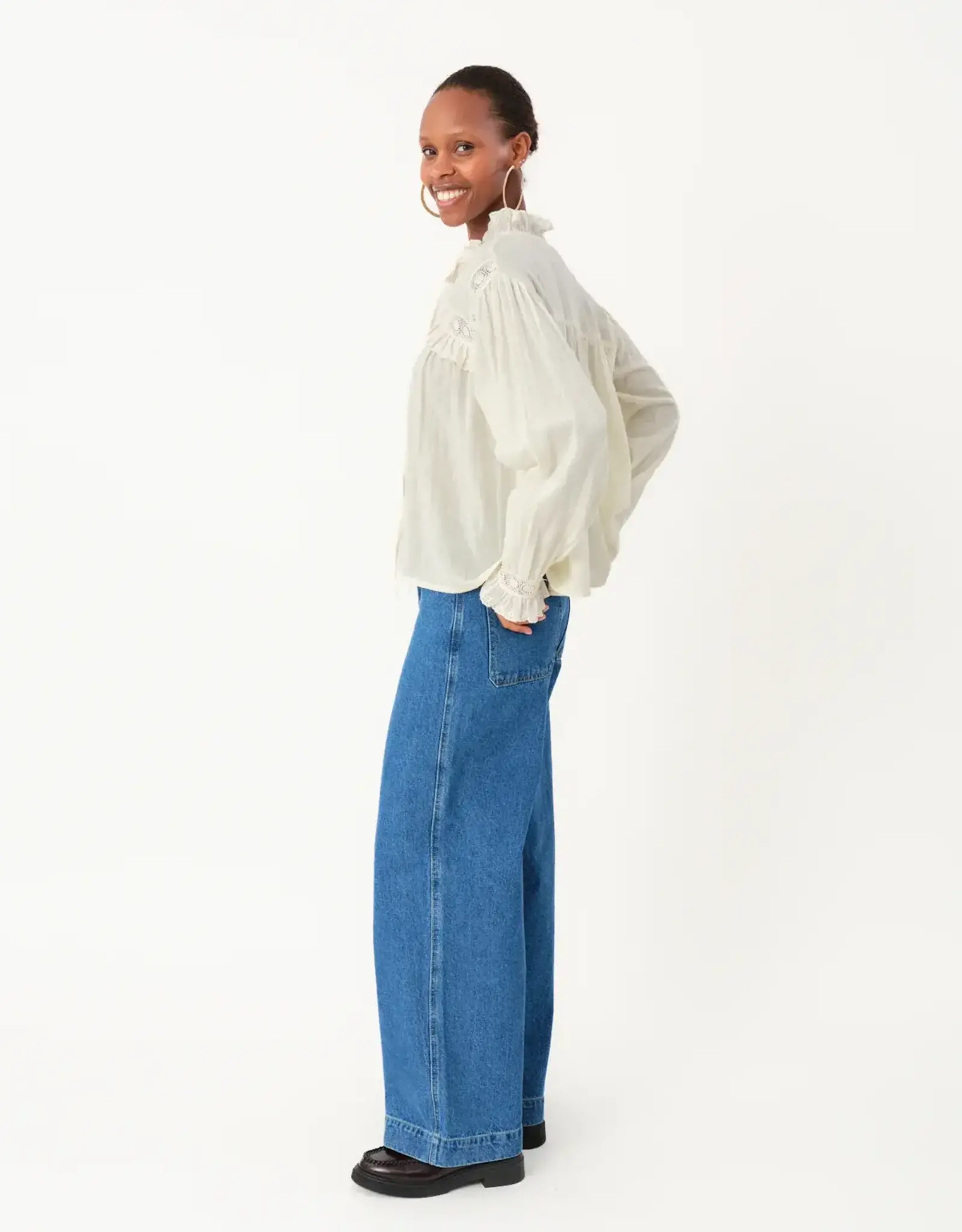 Lollys Laundry Blouse 'Gemma' - Creme - Lollys Laundry