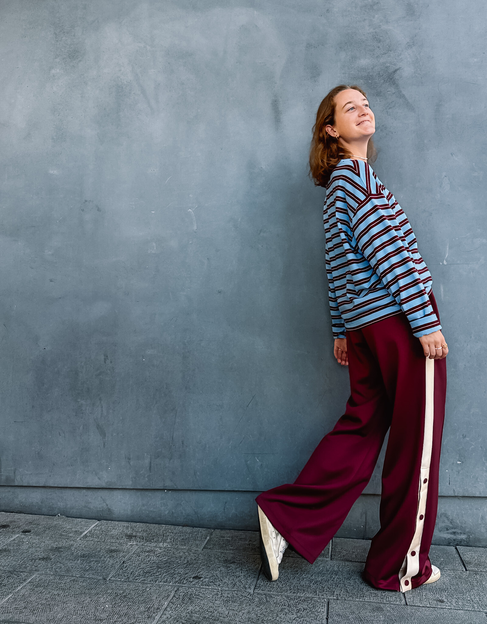 Broek 'Puggy' - Bordeaux - Neo Noir