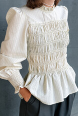 Blouse Stripe Crepe 'Possa' - Light Yellow - Neo Noir