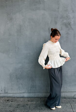 Blouse Stripe Crepe 'Possa' - Light Yellow - Neo Noir