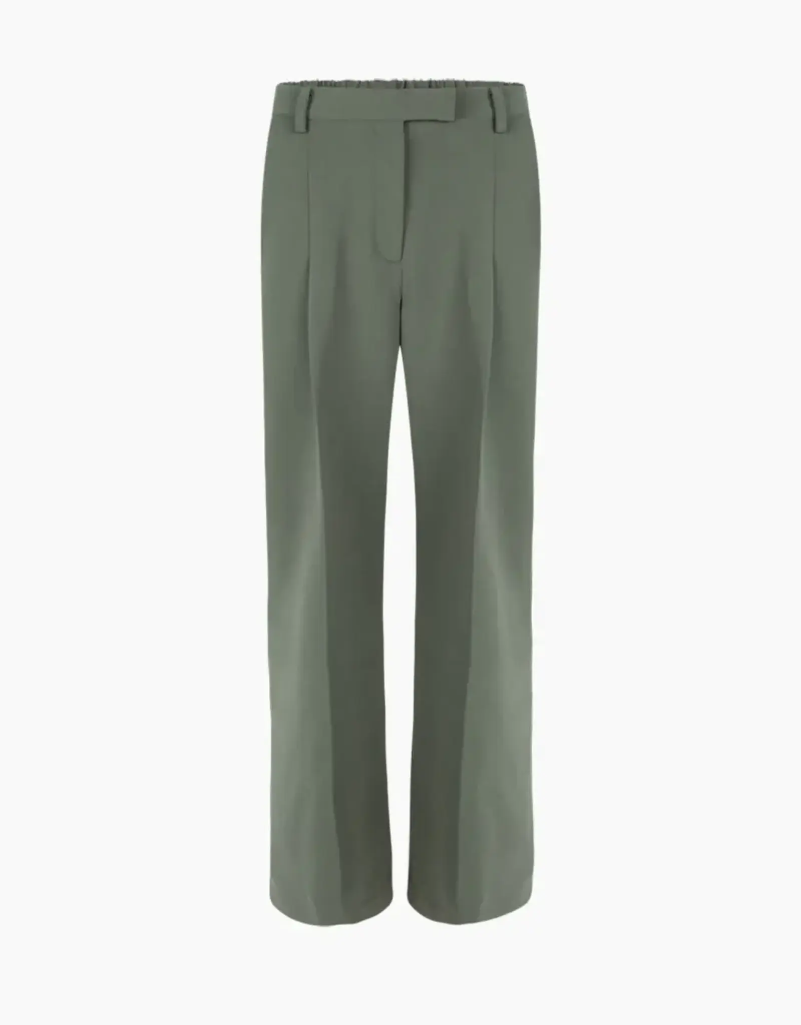 Another Label Broek Pleated 'Moore' - Dark Moss - Another-Label