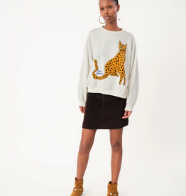 Lollys Laundry Sweater 'Sydney Leopard' - White - Lollys Laundry
